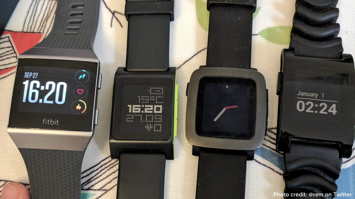 pebble bought by fitbit