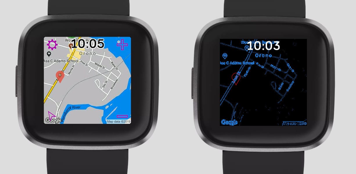 Fitbit versa maps online